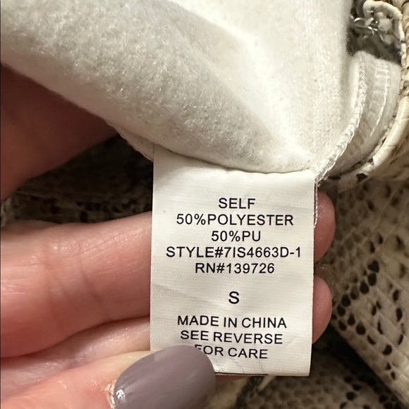 Wild Honey Snake Pattern Mini Skirt - Picture 4 of 4